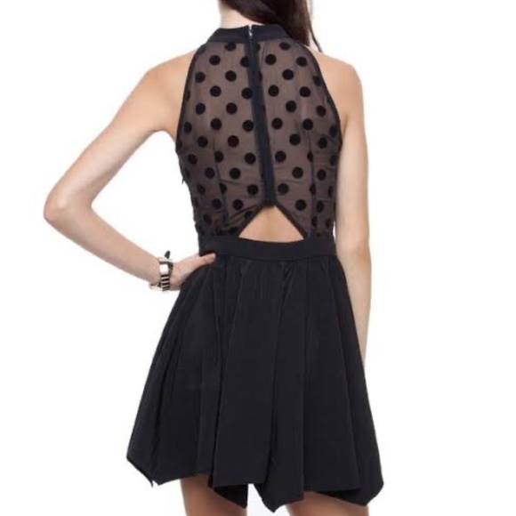 Camilla & Marc | Black Polka Dot Mini Dress - Picture 3 of 16